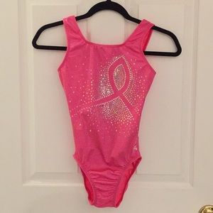 GK Breast Cancer Gymnastics Leotard- adult small